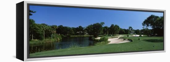 Lake in a Golf Course, Osprey Point, Kiawah Island Golf Resort, Kiawah Island-null-Framed Premier Image Canvas