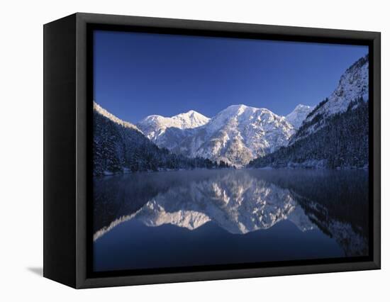 Lake in Allgau Region, Bavaria, Germany-Demetrio Carrasco-Framed Premier Image Canvas