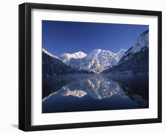 Lake in Allgau Region, Bavaria, Germany-Demetrio Carrasco-Framed Photographic Print