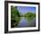 Lake in Central Park in Spring with New York City skyline in background, New York-null-Framed Photographic Print