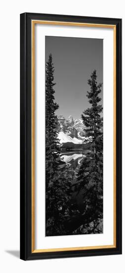 Lake in Front of Mountains, Banff, Alberta, Canada--Framed Photographic Print