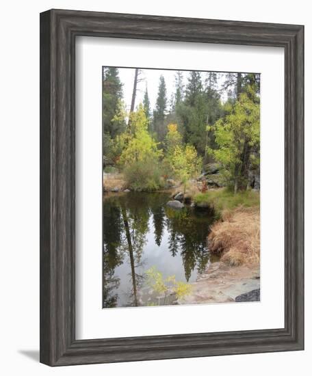 Lake In Sierras-NaxArt-Framed Art Print