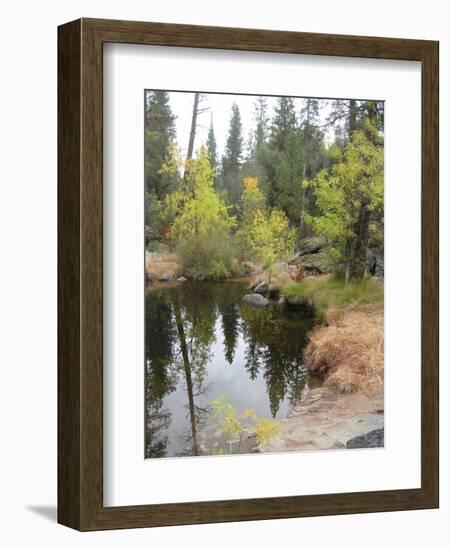 Lake In Sierras-NaxArt-Framed Art Print