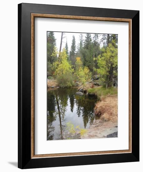 Lake In Sierras-NaxArt-Framed Art Print