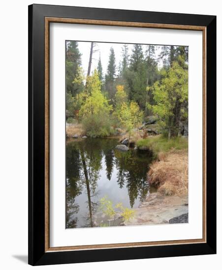 Lake In Sierras-NaxArt-Framed Art Print