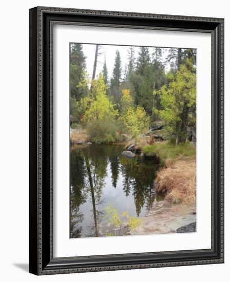 Lake In Sierras-NaxArt-Framed Art Print