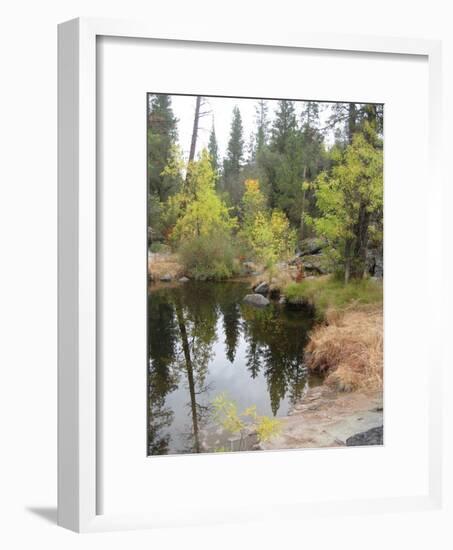 Lake In Sierras-NaxArt-Framed Art Print