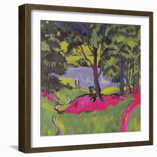 Lake in the Bohemian Forest-Ernst Ludwig Kirchner-Framed Giclee Print