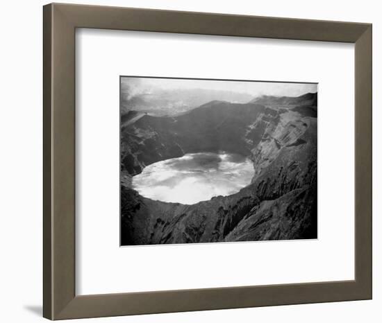 Lake in the Crater of the Volcano on Mount Soufriere in St. Vincent, 1968-null-Framed Photographic Print