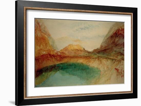Lake in the Swiss Alps, 1848-J M W Turner-Framed Giclee Print