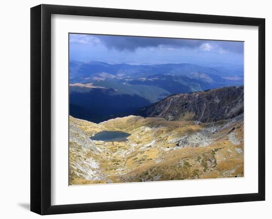 Lake in Valley Below Hajduta Peak, 2465M, in Rila Mountains, Rila National Park, Bulgaria-Richard Nebesky-Framed Photographic Print