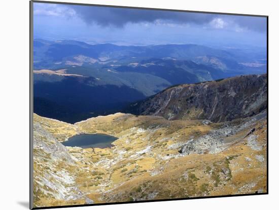 Lake in Valley Below Hajduta Peak, 2465M, in Rila Mountains, Rila National Park, Bulgaria-Richard Nebesky-Mounted Photographic Print
