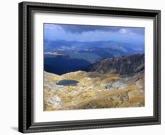 Lake in Valley Below Hajduta Peak, 2465M, in Rila Mountains, Rila National Park, Bulgaria-Richard Nebesky-Framed Photographic Print