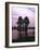 Lake, Island, Trees, Evening Mood-Thonig-Framed Photographic Print