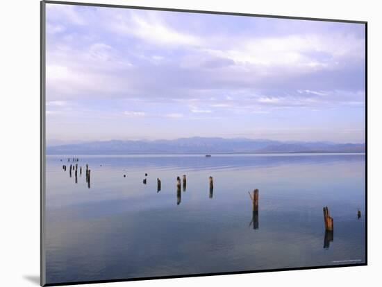 Lake Issyk-Kul at Balikchi, Kyrgyzstan, Central Asia-Upperhall Ltd-Mounted Photographic Print