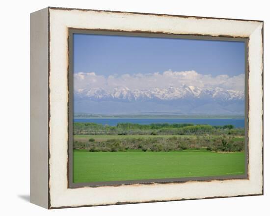 Lake Issyk-Kul, Second Largest Mountain Lake, Kirghizstan (Kyrgyzstan), Fsu, Central Asia, Asia-Gavin Hellier-Framed Premier Image Canvas