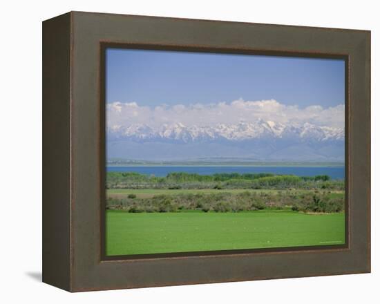 Lake Issyk-Kul, Second Largest Mountain Lake, Kirghizstan (Kyrgyzstan), Fsu, Central Asia, Asia-Gavin Hellier-Framed Premier Image Canvas
