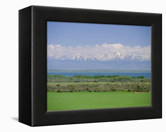 Lake Issyk-Kul, Second Largest Mountain Lake, Kirghizstan (Kyrgyzstan), Fsu, Central Asia, Asia-Gavin Hellier-Framed Premier Image Canvas