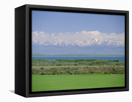 Lake Issyk-Kul, Second Largest Mountain Lake, Kirghizstan (Kyrgyzstan), Fsu, Central Asia, Asia-Gavin Hellier-Framed Premier Image Canvas