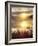 Lake Jacomo at Sunset, Fleming Park, Kansas City, Missouri, USA-Charles Gurche-Framed Photographic Print