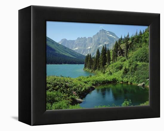 Lake Josephine and Grinnell Point-James Randklev-Framed Premier Image Canvas