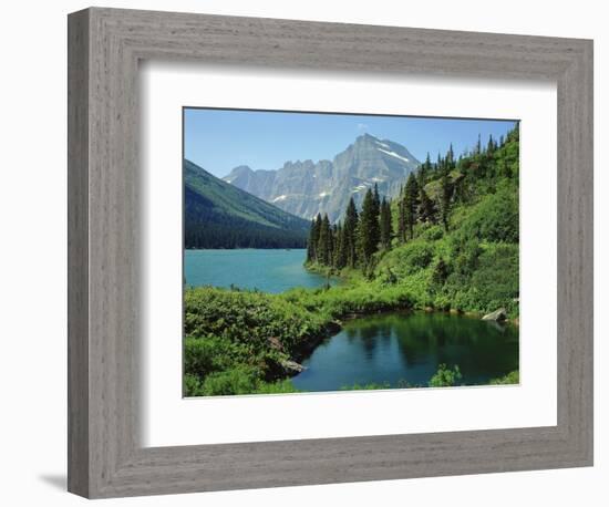 Lake Josephine and Grinnell Point-James Randklev-Framed Photographic Print