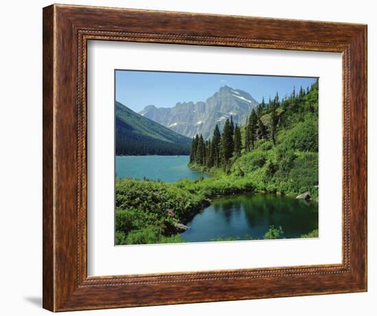 Lake Josephine and Grinnell Point-James Randklev-Framed Photographic Print