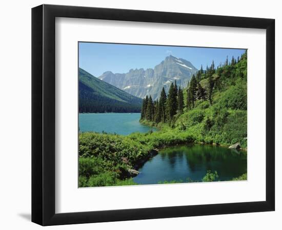 Lake Josephine and Grinnell Point-James Randklev-Framed Photographic Print