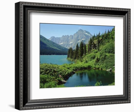 Lake Josephine and Grinnell Point-James Randklev-Framed Photographic Print