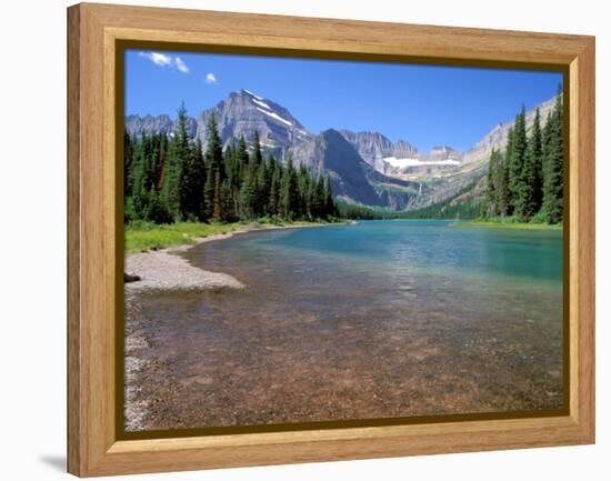 Lake Josephine with Grinnell Glacier and the Continental Divide, Glacier National Park, Montana-Jamie & Judy Wild-Framed Premier Image Canvas