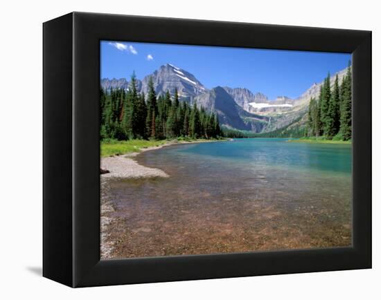 Lake Josephine with Grinnell Glacier and the Continental Divide, Glacier National Park, Montana-Jamie & Judy Wild-Framed Premier Image Canvas