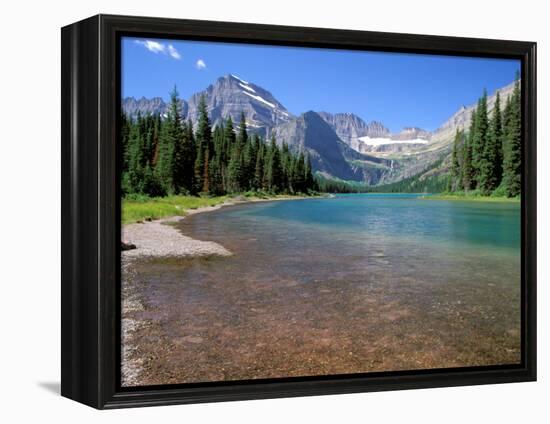 Lake Josephine with Grinnell Glacier and the Continental Divide, Glacier National Park, Montana-Jamie & Judy Wild-Framed Premier Image Canvas