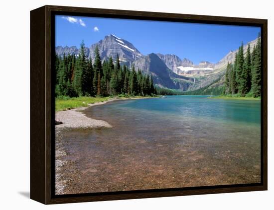 Lake Josephine with Grinnell Glacier and the Continental Divide, Glacier National Park, Montana-Jamie & Judy Wild-Framed Premier Image Canvas