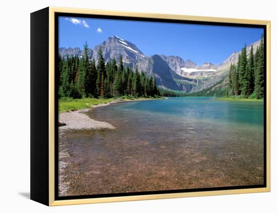 Lake Josephine with Grinnell Glacier and the Continental Divide, Glacier National Park, Montana-Jamie & Judy Wild-Framed Premier Image Canvas