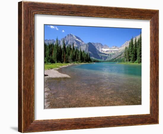 Lake Josephine with Grinnell Glacier and the Continental Divide, Glacier National Park, Montana-Jamie & Judy Wild-Framed Premium Photographic Print