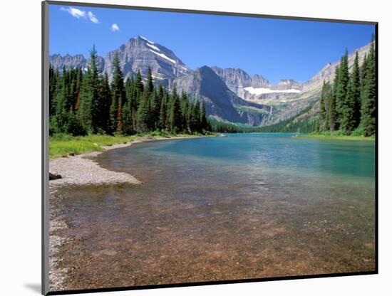 Lake Josephine with Grinnell Glacier and the Continental Divide, Glacier National Park, Montana-Jamie & Judy Wild-Mounted Photographic Print