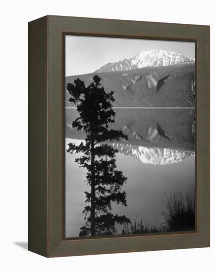 Lake Kluane with Snow-Capped Mountains Reflected in Lake-J^ R^ Eyerman-Framed Premier Image Canvas
