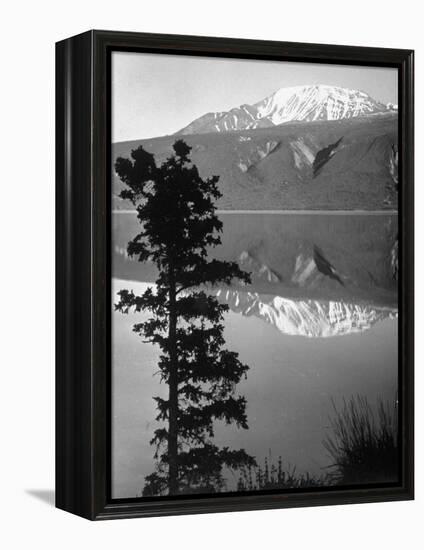 Lake Kluane with Snow-Capped Mountains Reflected in Lake-J^ R^ Eyerman-Framed Premier Image Canvas