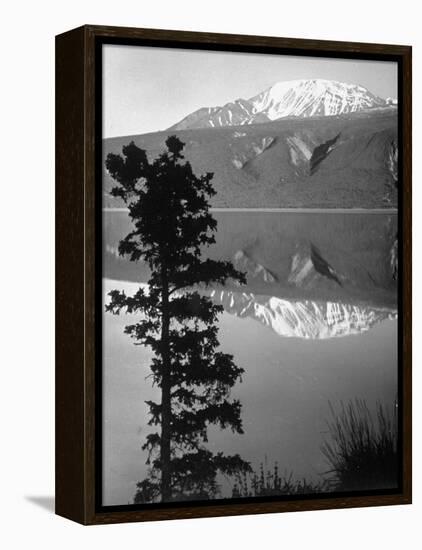 Lake Kluane with Snow-Capped Mountains Reflected in Lake-J^ R^ Eyerman-Framed Premier Image Canvas