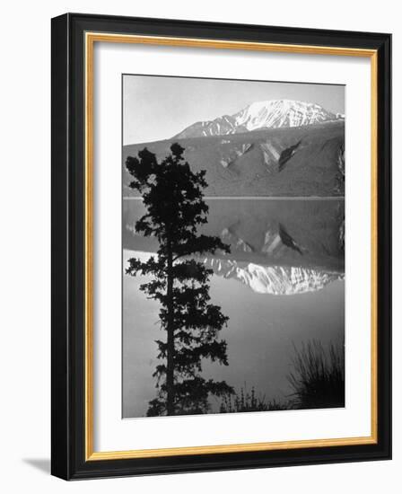 Lake Kluane with Snow-Capped Mountains Reflected in Lake-J^ R^ Eyerman-Framed Photographic Print