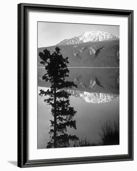 Lake Kluane with Snow-Capped Mountains Reflected in Lake-J^ R^ Eyerman-Framed Photographic Print