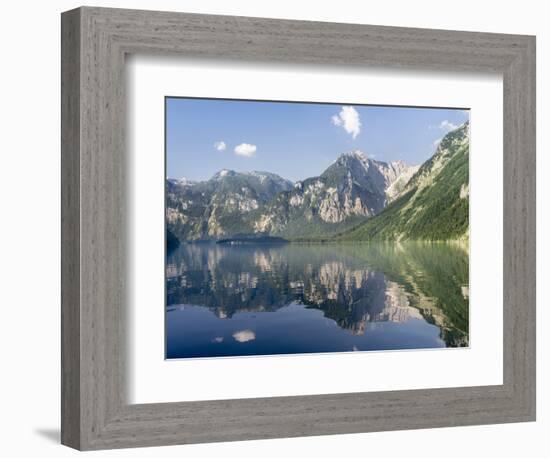 Lake Koenigssee, Nationalpark Berchtesgaden, Bavaria, Germany.-Martin Zwick-Framed Photographic Print