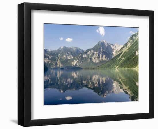 Lake Koenigssee, Nationalpark Berchtesgaden, Bavaria, Germany.-Martin Zwick-Framed Photographic Print