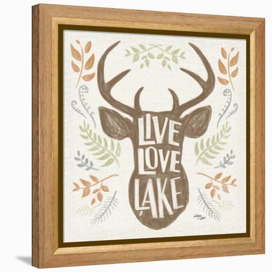 Lake Life III Green-Wellington Studio-Framed Stretched Canvas