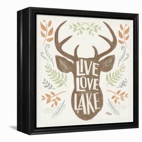 Lake Life III Green-Wellington Studio-Framed Stretched Canvas