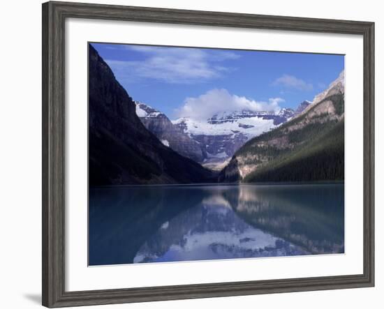 Lake Louise at Dawn, Alberta, CAN-Claire Rydell-Framed Photographic Print