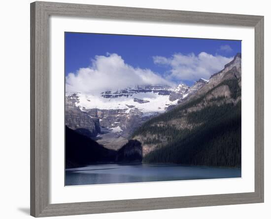 Lake Louise at Dawn, Alberta, CAN-Claire Rydell-Framed Photographic Print