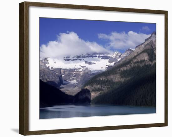 Lake Louise at Dawn, Alberta, CAN-Claire Rydell-Framed Photographic Print