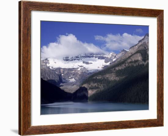 Lake Louise at Dawn, Alberta, CAN-Claire Rydell-Framed Photographic Print