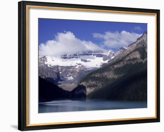 Lake Louise at Dawn, Alberta, CAN-Claire Rydell-Framed Photographic Print